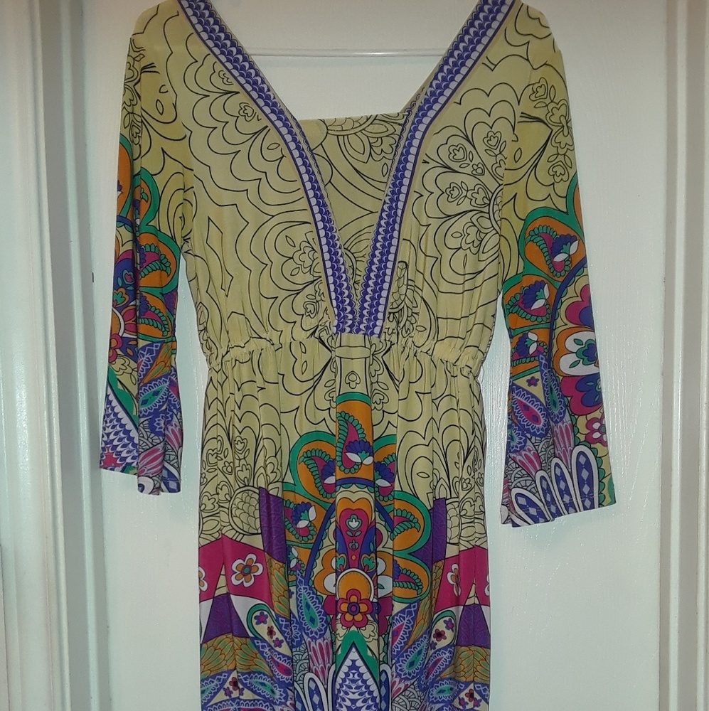 White Mark Couture Collection colorful dress